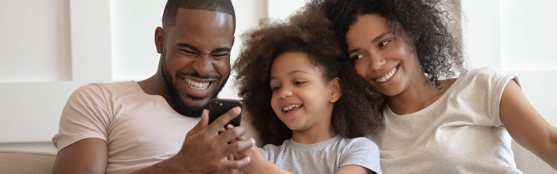 A family at home together